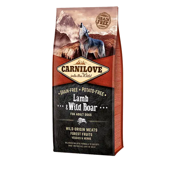 ** CLEARANCE ** Carnilove Lamb & Wild Boar for Adult Dogs 12kg