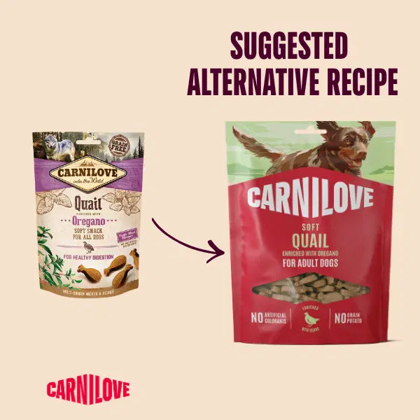 Carnilove Quail With Oregano Soft Snack For Dogs 200g
