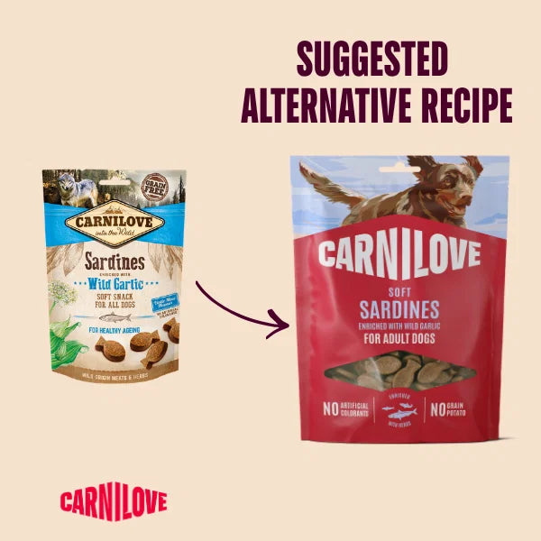 Carnilove Sardines With Wild Garlic Soft Snack For Dogs 200g