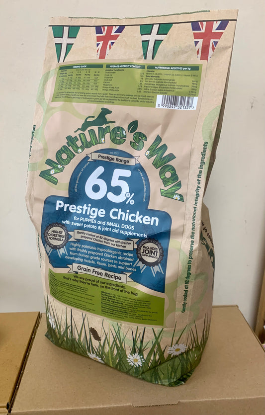 Natures Way 65% Prestige Chicken Puppy & Small Dog (Grain Free)