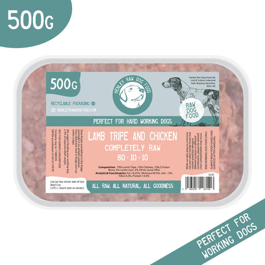 Henley Lamb Tripe & Chicken 80-10-10 Complete 500g