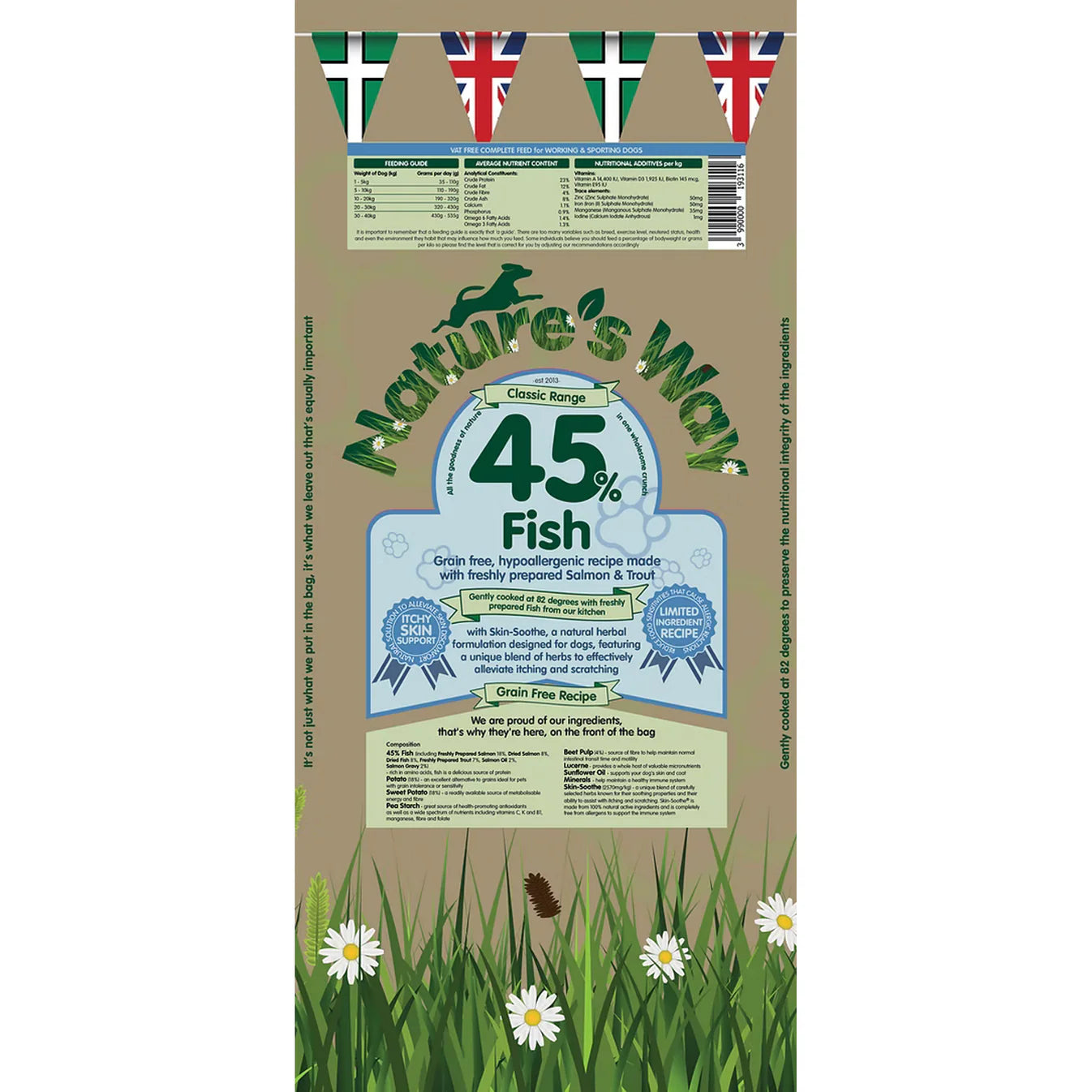 Natures Way Classic Adult 45% Fish & Potato Recipe (Grain Free)