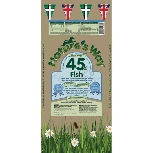 Natures Way Classic Adult 45% Fish & Potato Recipe (Grain Free)