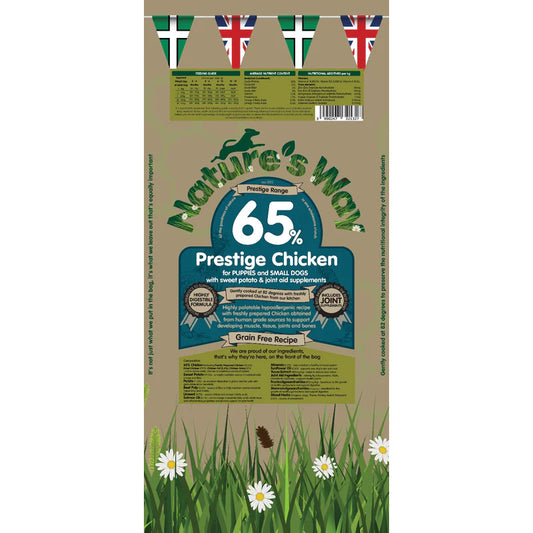 Natures Way Prestige 65% Chicken Puppy & Small Dog (Grain Free)
