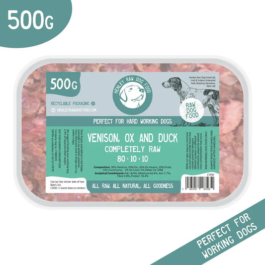 Henley Venison, Ox & Duck 80-10-10 Complete 500g