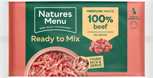 Natures Menu Raw Free Flow Mince Beef 2kg