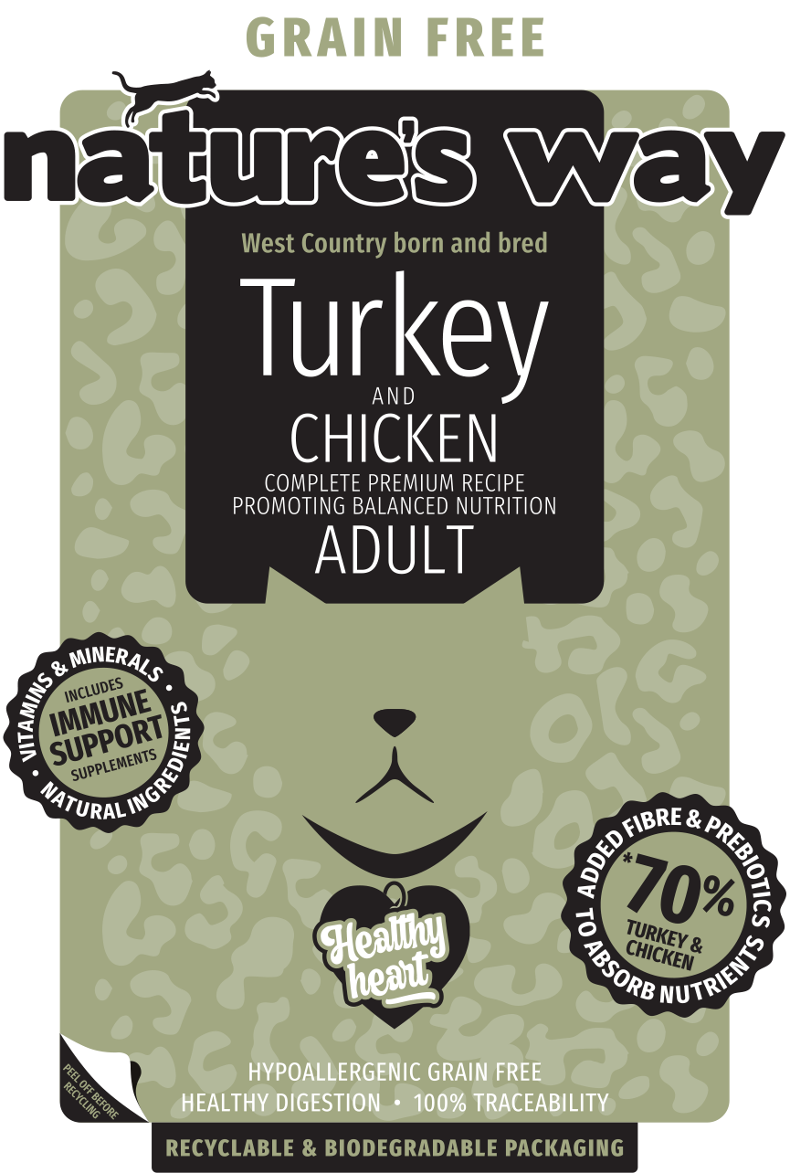 Natures Way Grain Free Turkey & Chicken Complete Adult Cat Food
