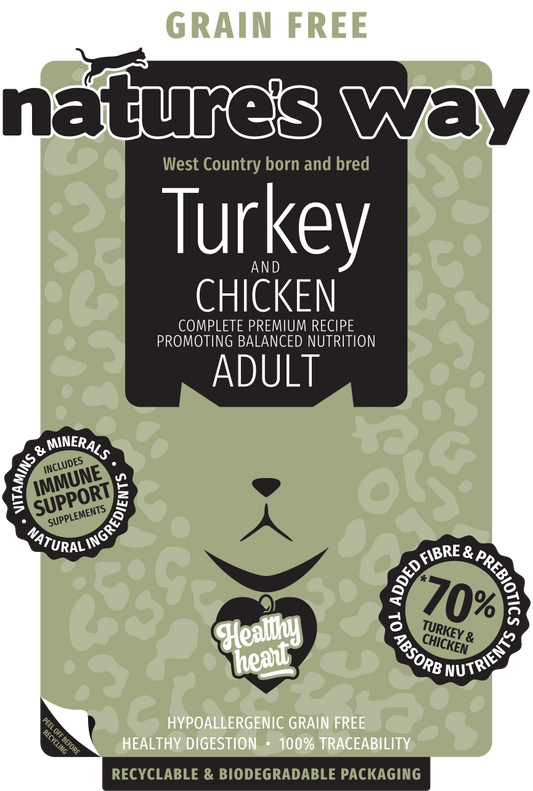 Natures Way Grain Free Turkey & Chicken Complete Adult Cat Food