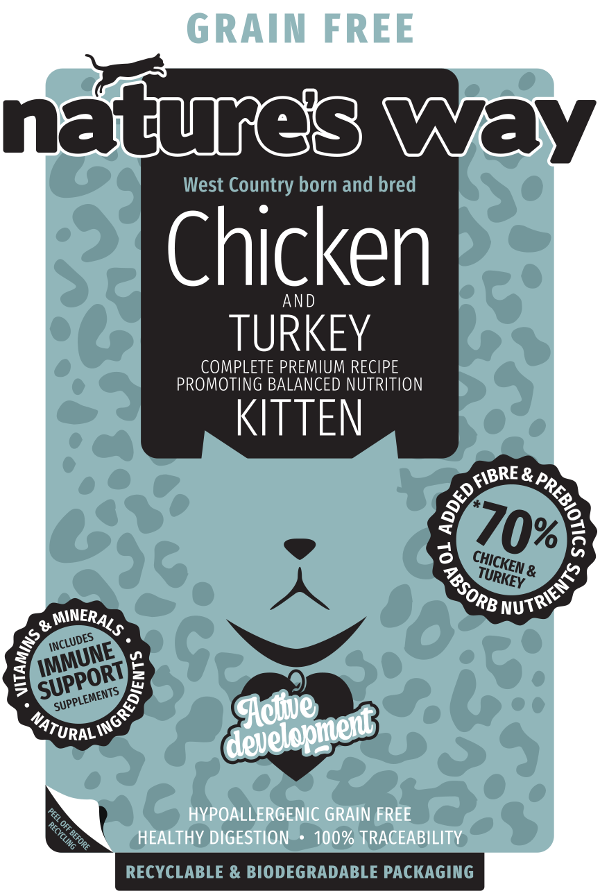 Natures Way Grain Free Chicken & Turkey Complete Food for Kittens