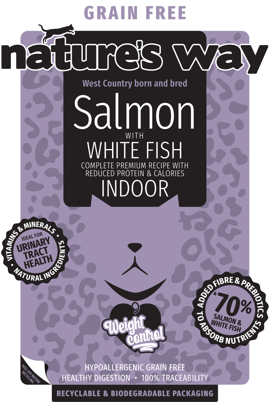 Natures Way Grain Free Salmon & Whitefish Complete Food for Indoor Cats