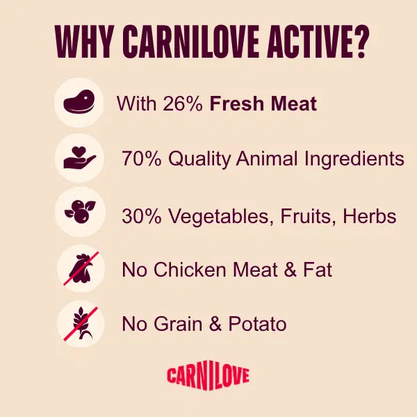 Carnilove Active Adult Venison, Reindeer & Wild Boar