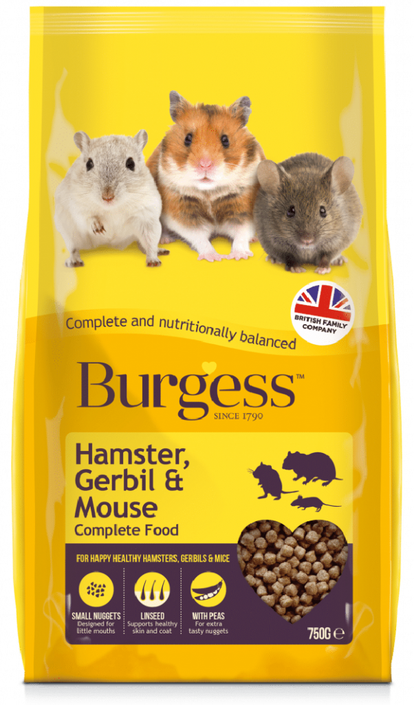 Burgess Hamster, Gerbil and Mouse Food 750g